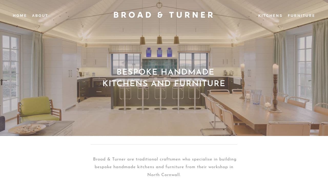 BROAD AND TURNER LTD website screenshot