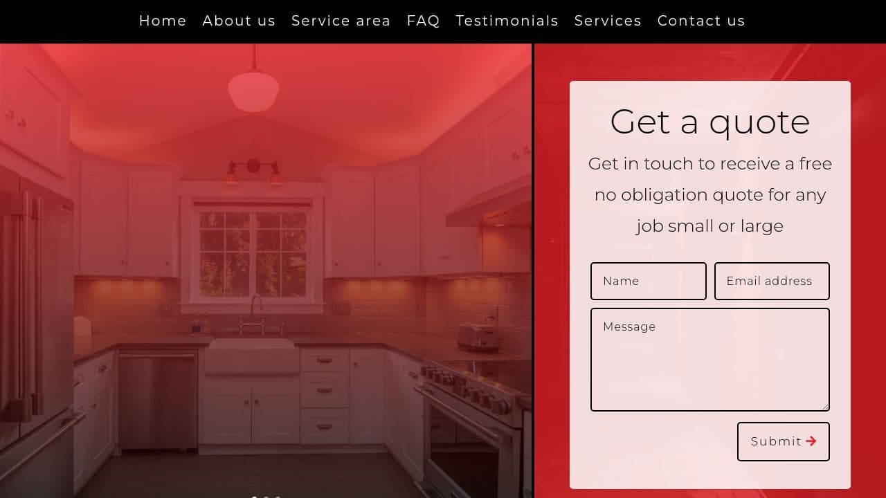 A MITCHELL ELECTRICAL LTD website screenshot