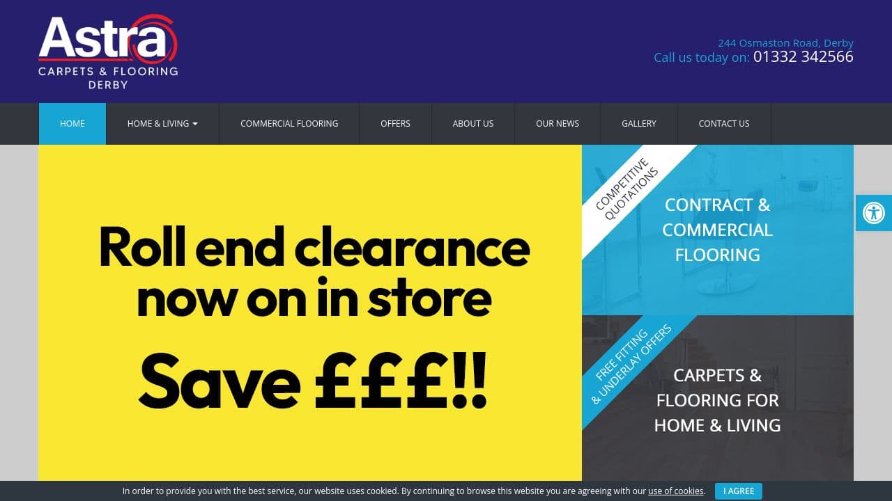 A TO Z CARPET & FLOORING LIMITED website screenshot