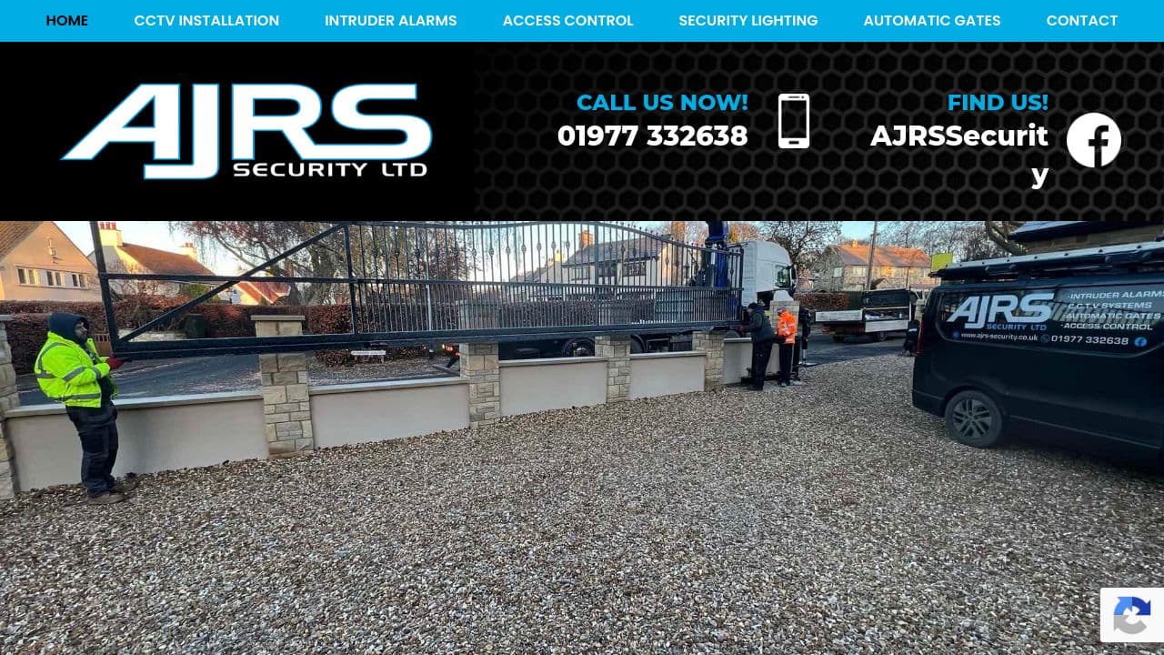 AJRS SECURITY LTD website screenshot