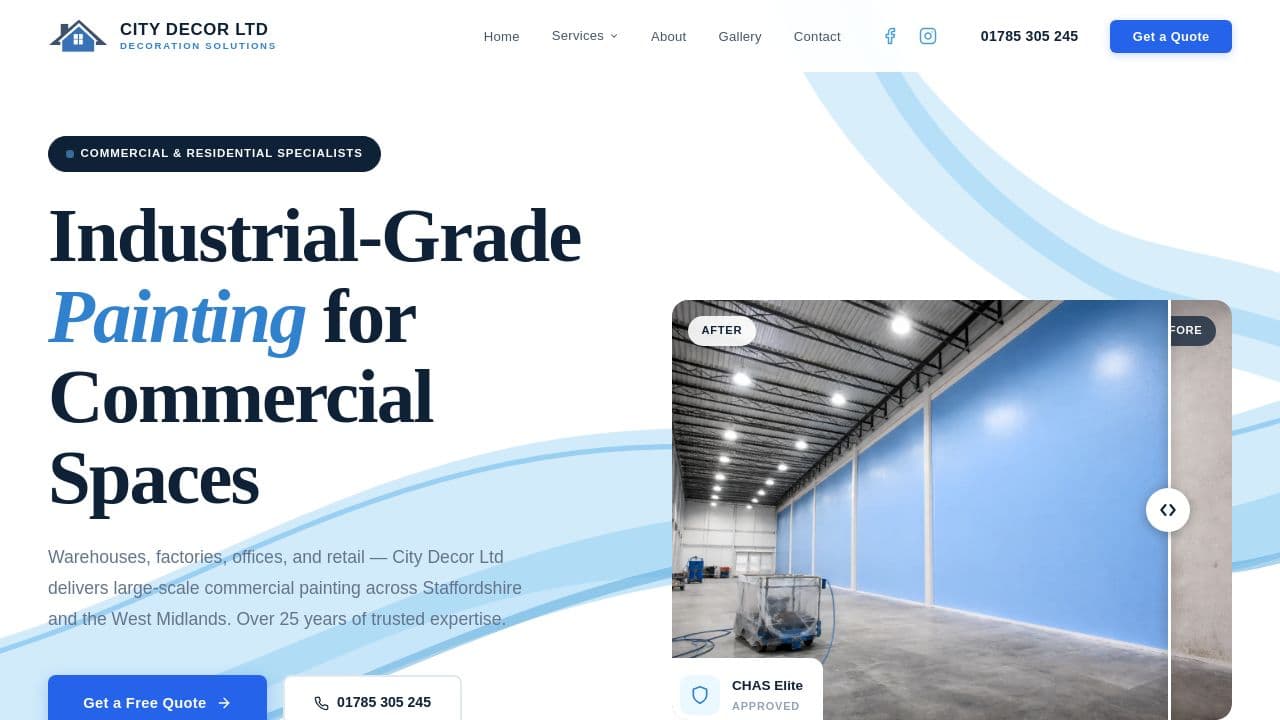 CITY DECOR LTD website screenshot