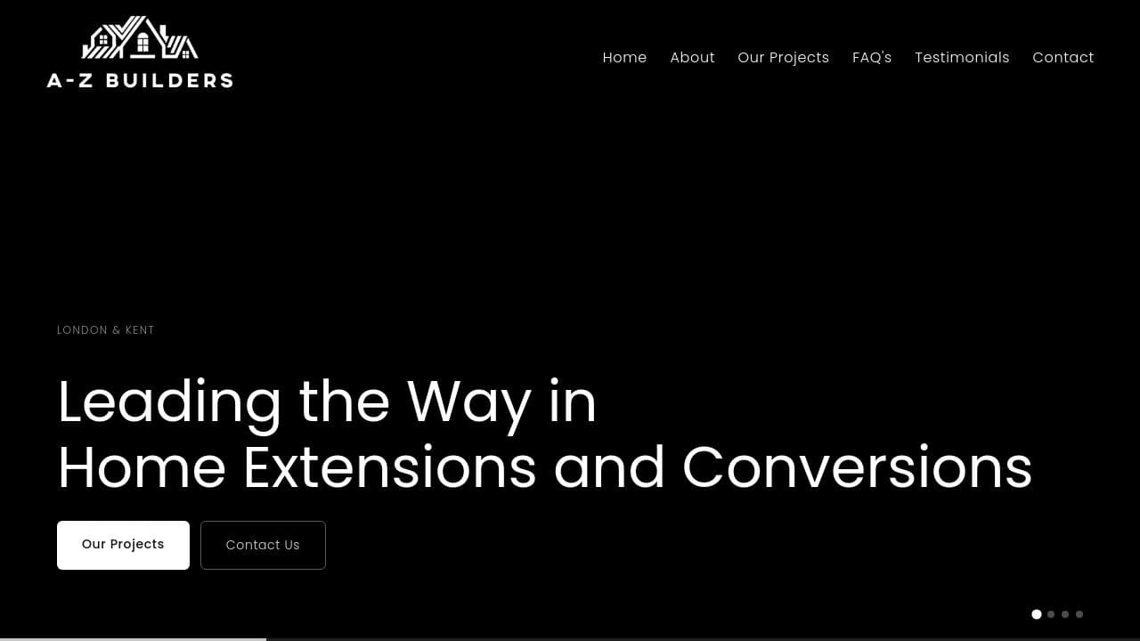 A-Z BUILDERS ALL LTD website screenshot