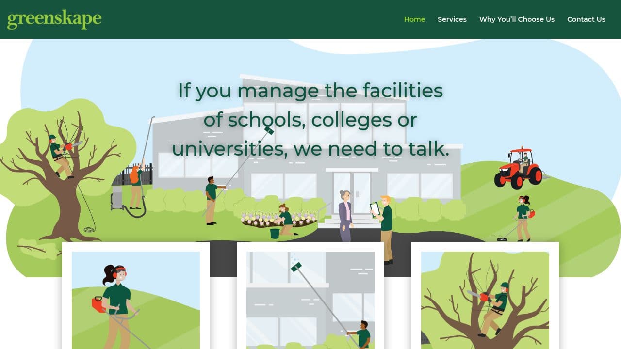 GREENSKAPE LTD website screenshot
