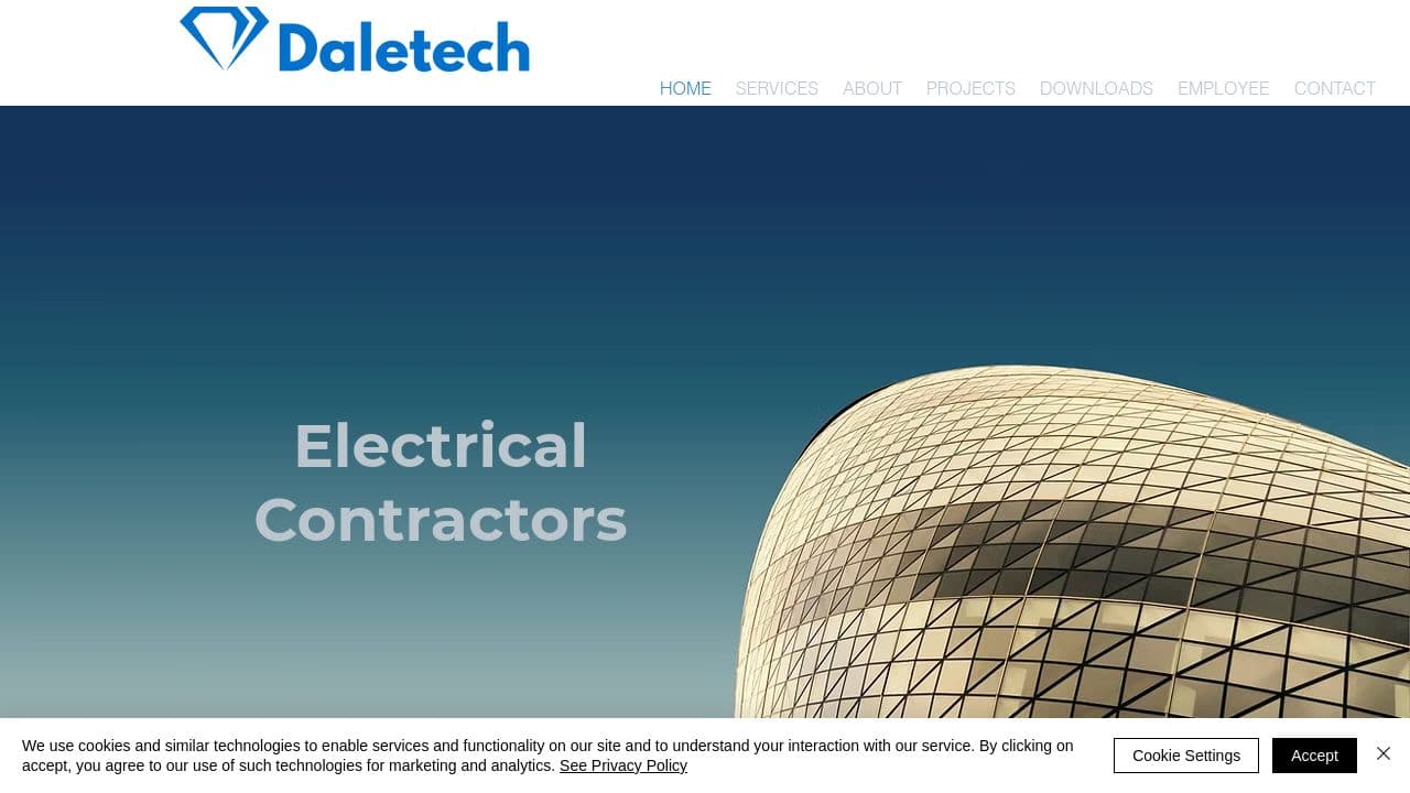DALETECH LIMITED website screenshot