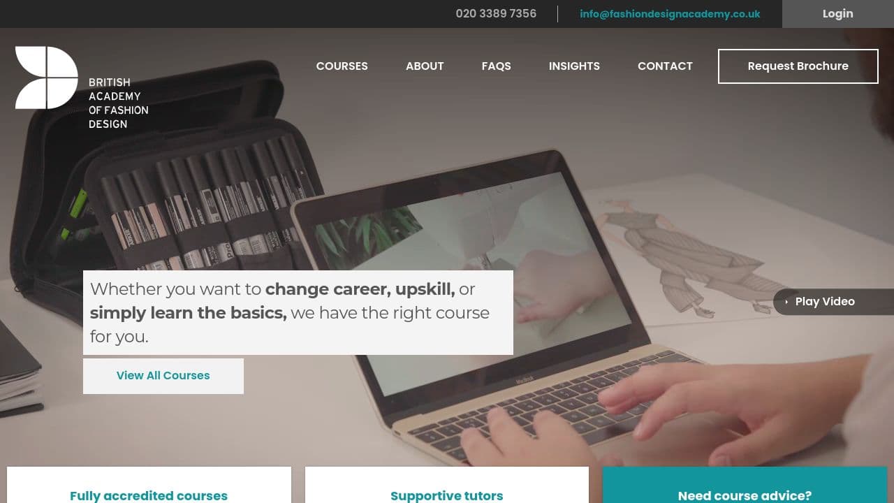 A N FASHION DESIGN LIMITED website screenshot