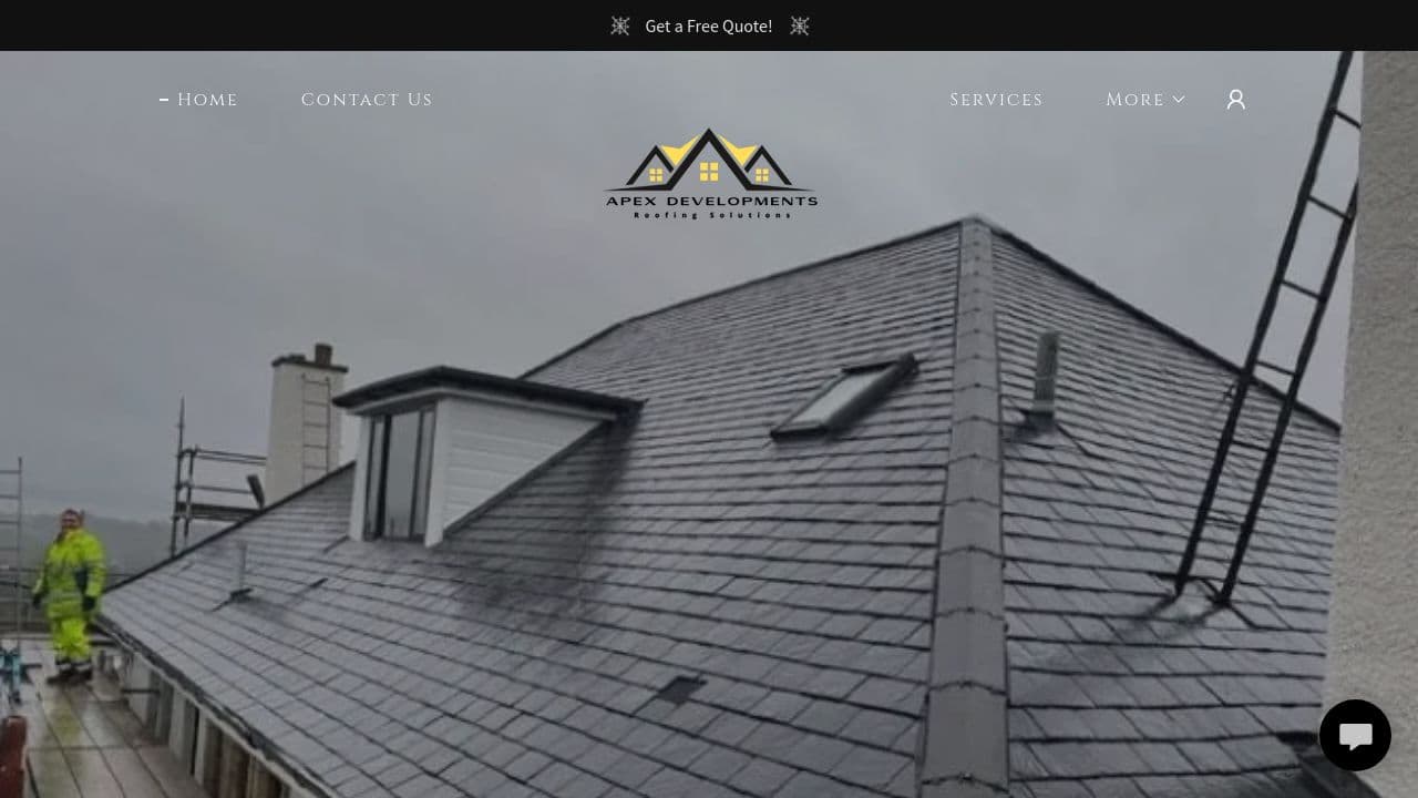 APEX DEVELOPMENTS LTD website screenshot