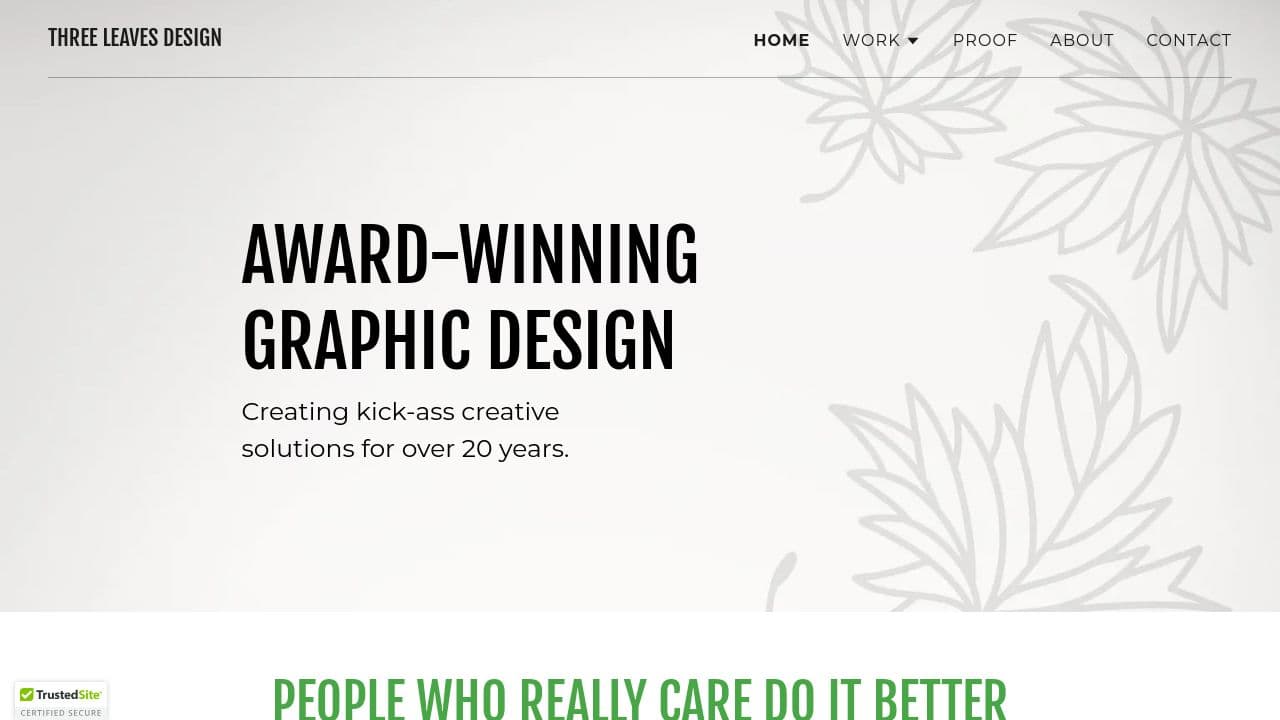 3 LEAVES DESIGN LIMITED website screenshot