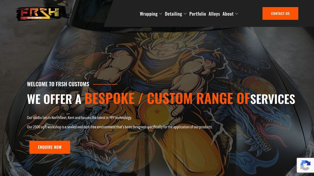 101 CUSTOMS LTD website screenshot