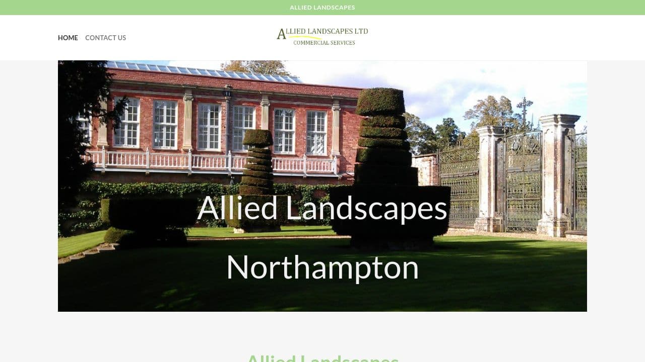 ALLIED LANDSCAPES LIMITED website screenshot
