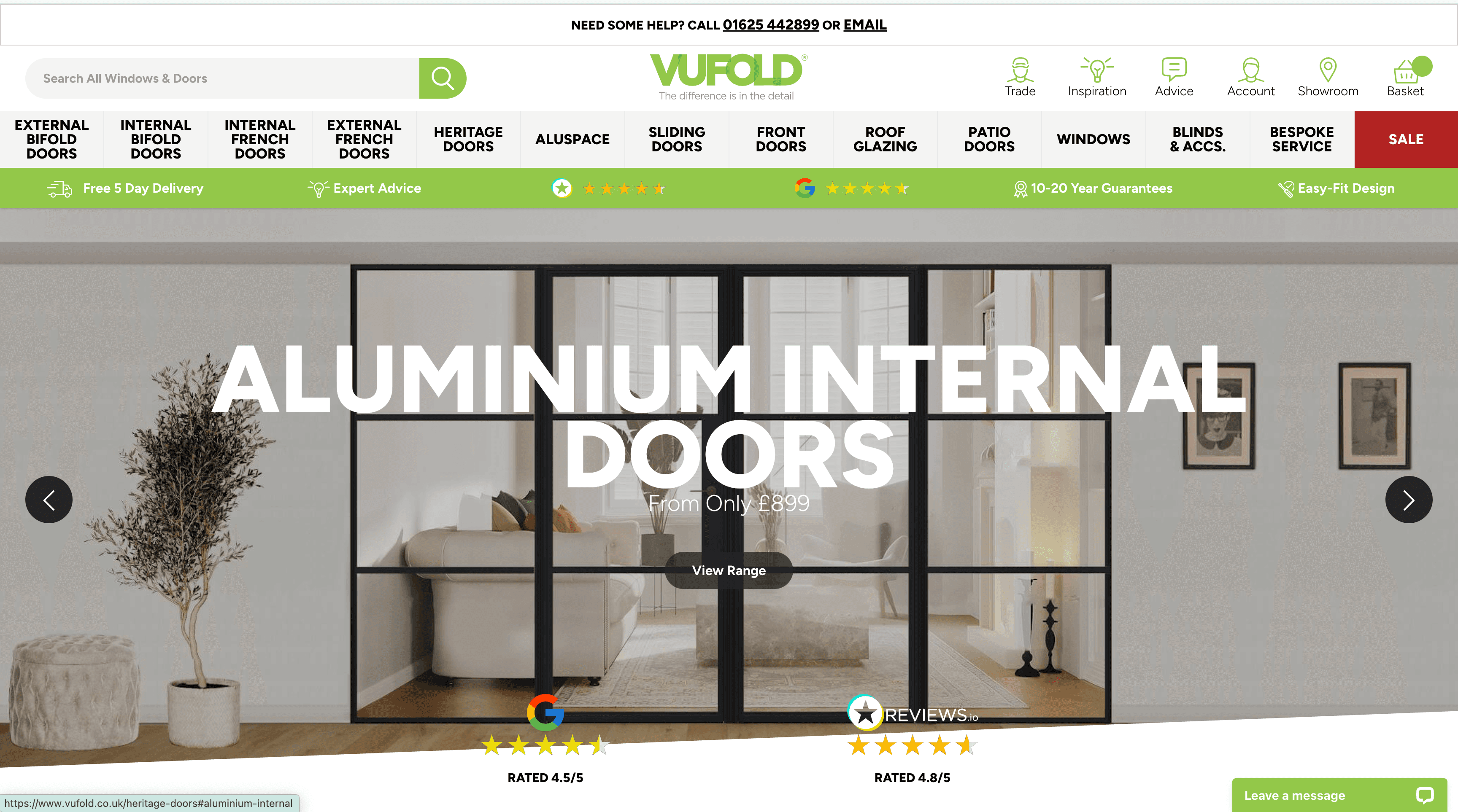 Vufold Bi-Fold and French Doors