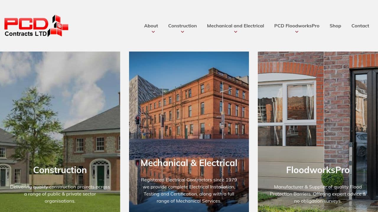 3D CONTRACTS (NI) LTD website screenshot