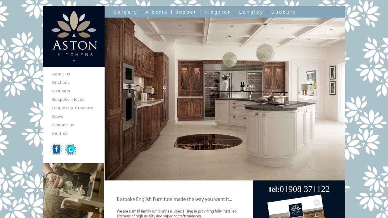 ASTON KITCHENS LIMITED website screenshot