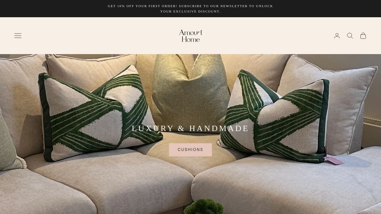 AMOURI HOME LTD website screenshot