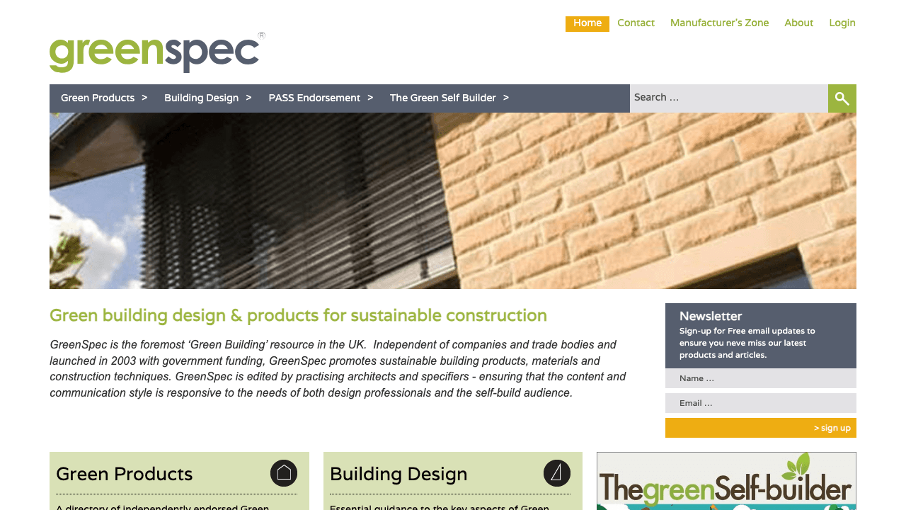 Greenspec Sustainable Products
