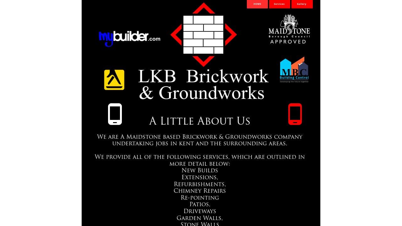 1 BRICKWORK AND LANDSCAPING LIMITED website screenshot