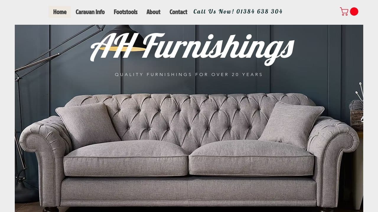 A H FURNISHINGS LIMITED website screenshot