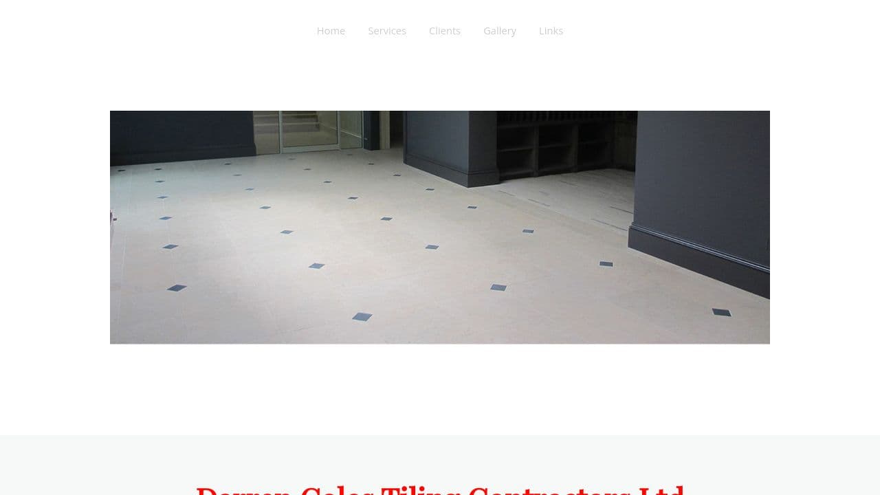 DARREN COLES TILING CONTRACTORS LIMITED website screenshot