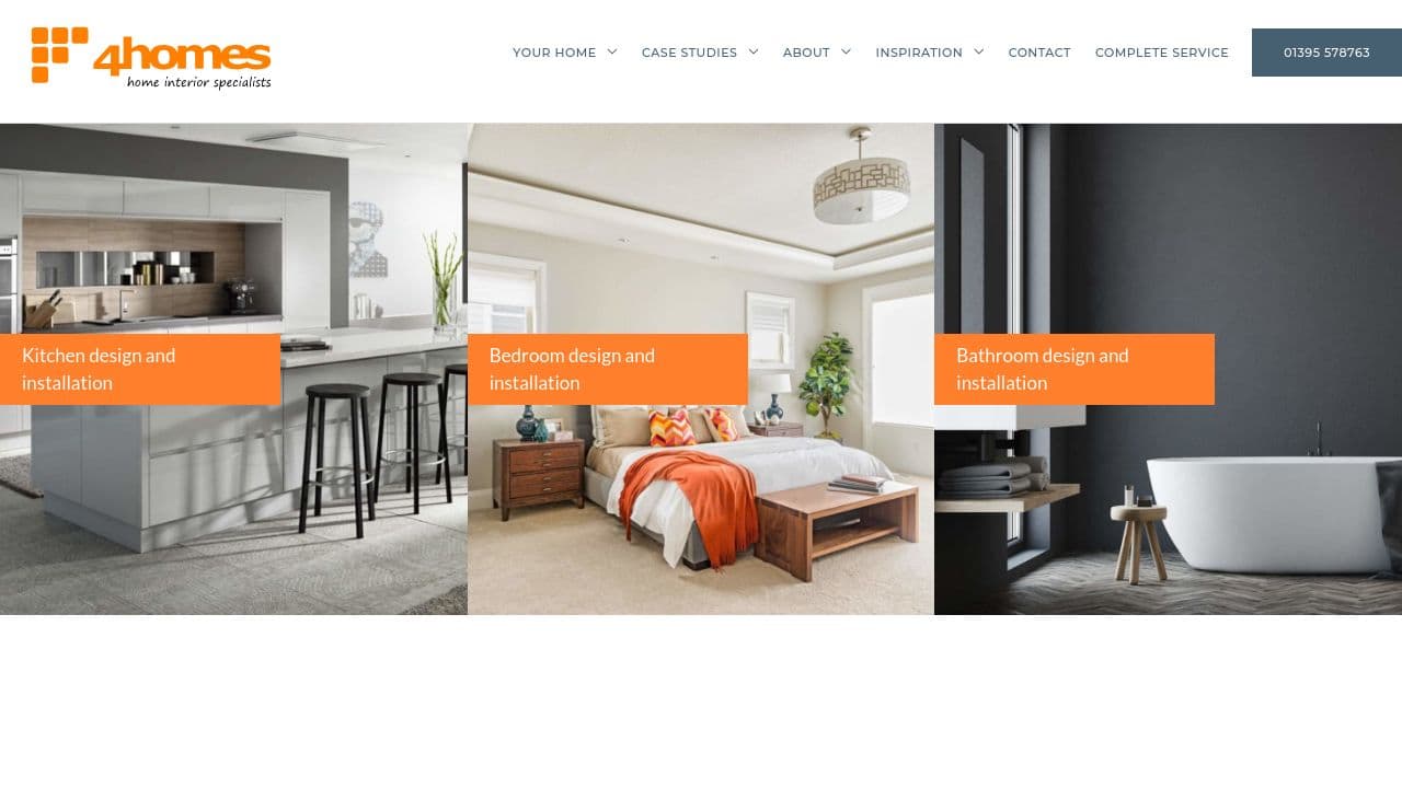 4HOMES LIMITED website screenshot