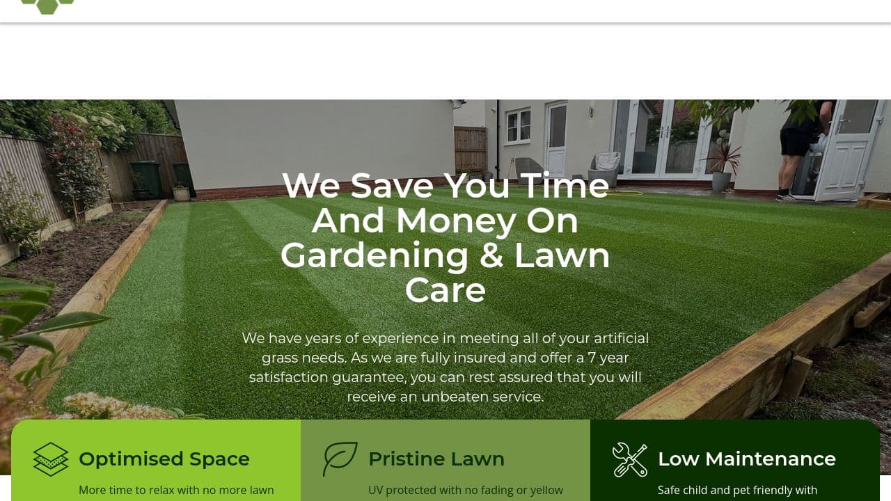 BATH ARTIFICIAL GRASS COMPANY LIMITED website screenshot