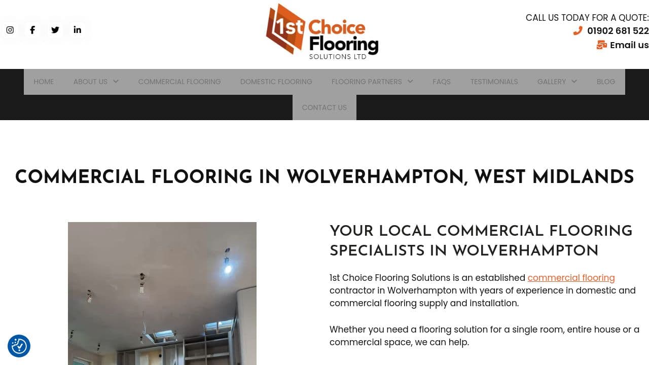 1ST CHOICE FLOORING SOLUTIONS LTD website screenshot