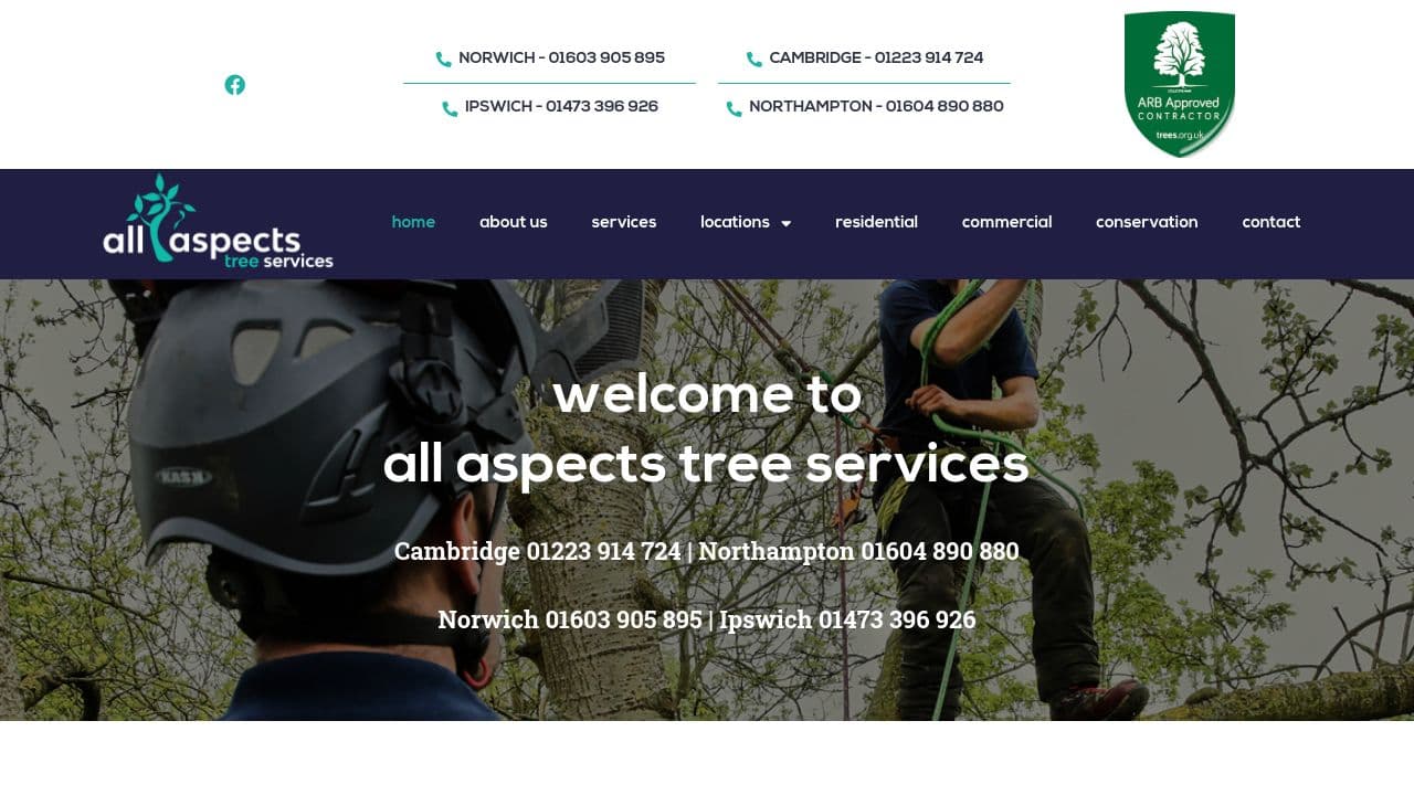ALL TREE ASPECTS LTD website screenshot