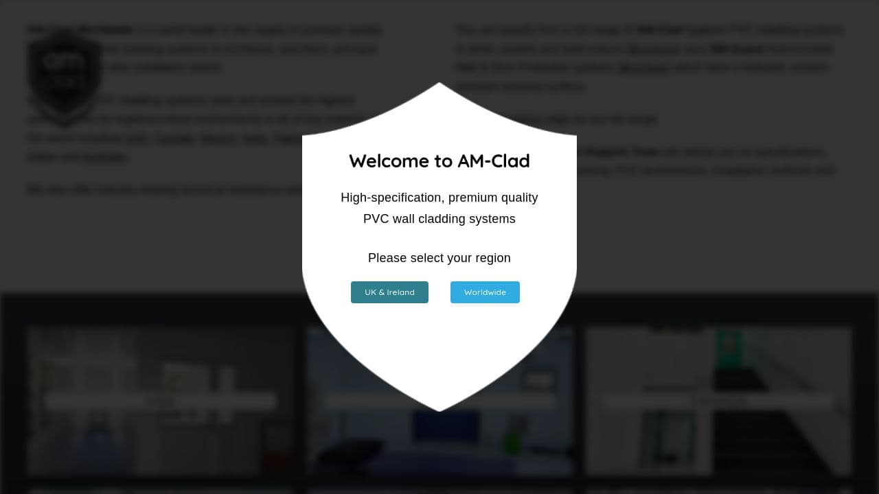 AMCLAD LIMITED website screenshot