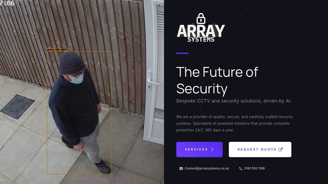 ARRAY SYSTEMS LTD website screenshot