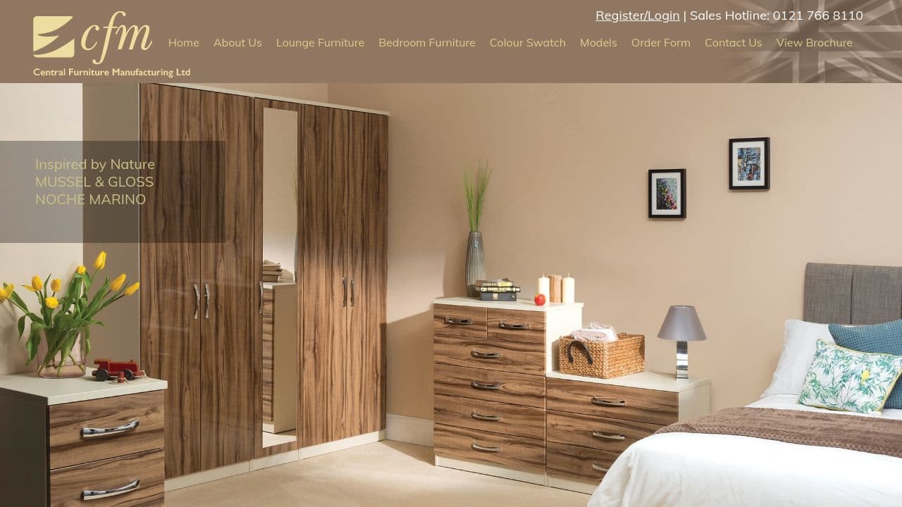 CENTRAL FURNITURE MANUFACTURING LIMITED website screenshot