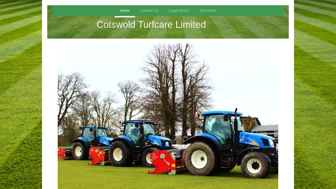 COTSWOLD TURFCARE LIMITED website screenshot