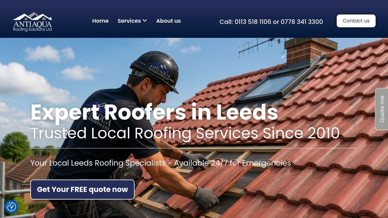 ANTIAQUA ROOFING SOLUTIONS LTD website screenshot