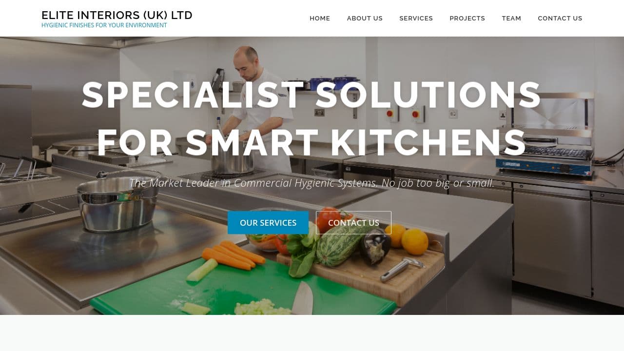 ELITE INTERIORS (UK) LTD website screenshot