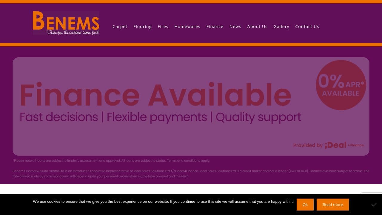 BENEMS LIMITED website screenshot