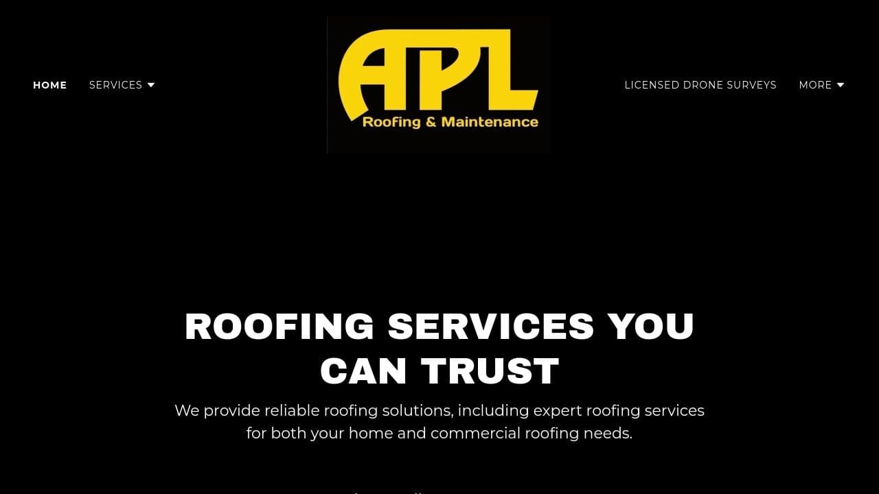 APL ROOFING & MAINTENANCE SERVICES LIMITED website screenshot