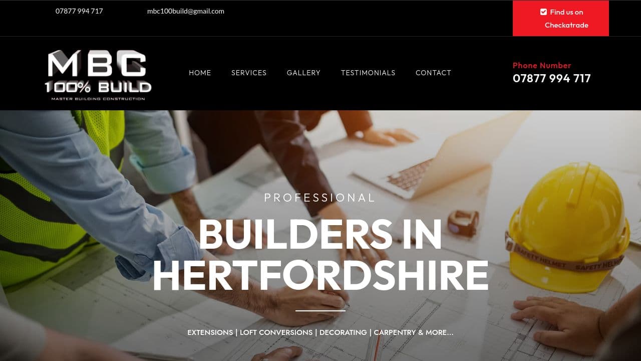 (MBC)MASTER BUILDING CONSTRUCTION LTD website screenshot