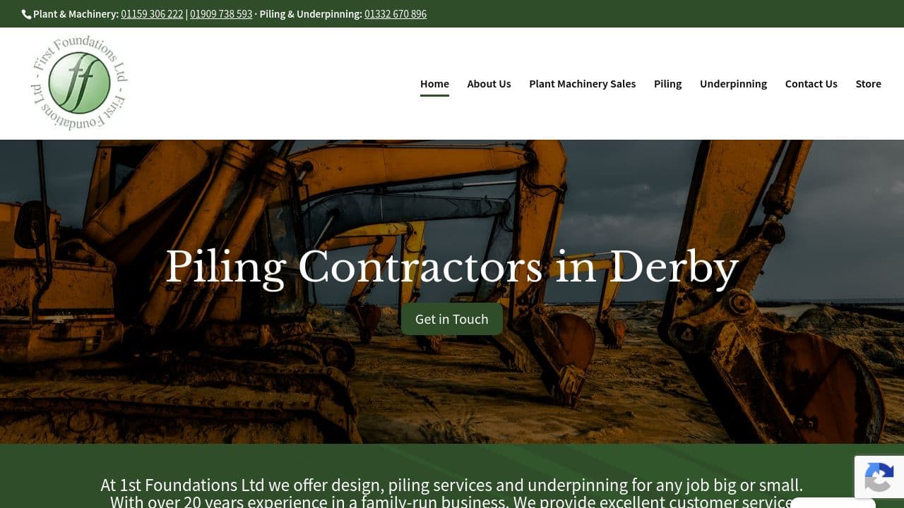 1ST FOUNDATIONS LTD website screenshot