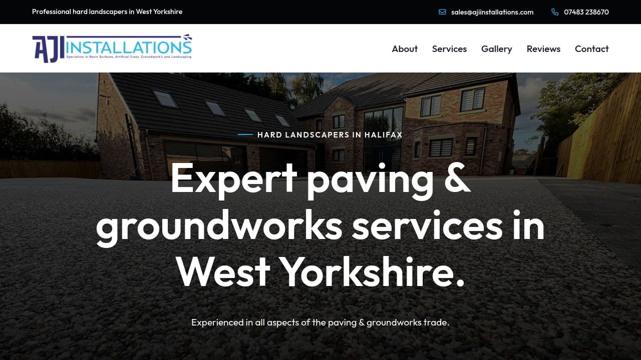 AJI INSTALLATIONS LTD website screenshot