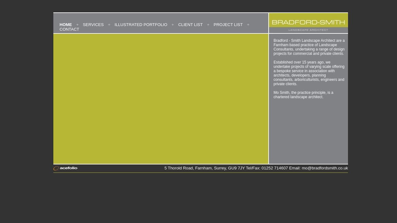 BRADFORD-SMITH LTD website screenshot