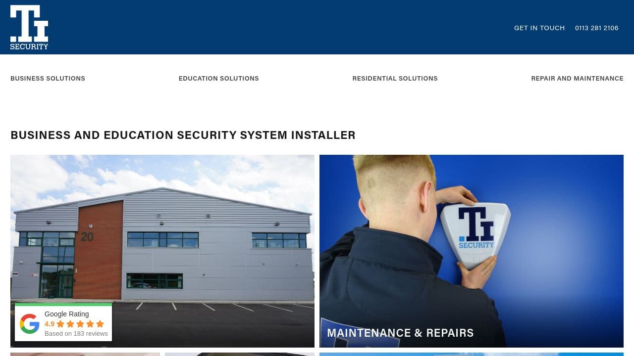 A & T SECURITY LTD website screenshot