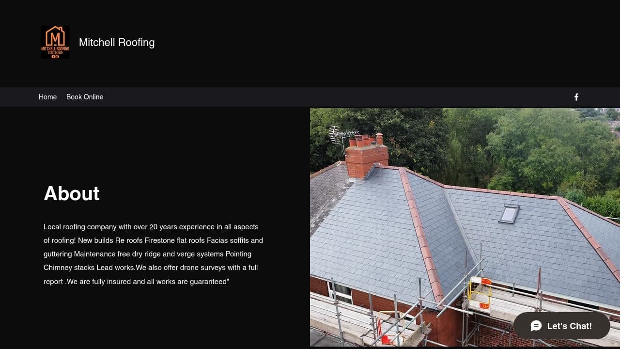 C MITCHELL ROOFING LIMITED website screenshot