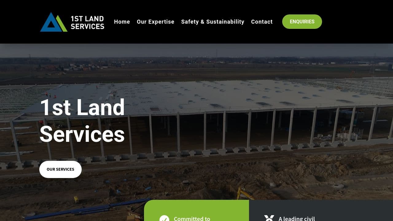 1ST LAND SERVICES LIMITED website screenshot