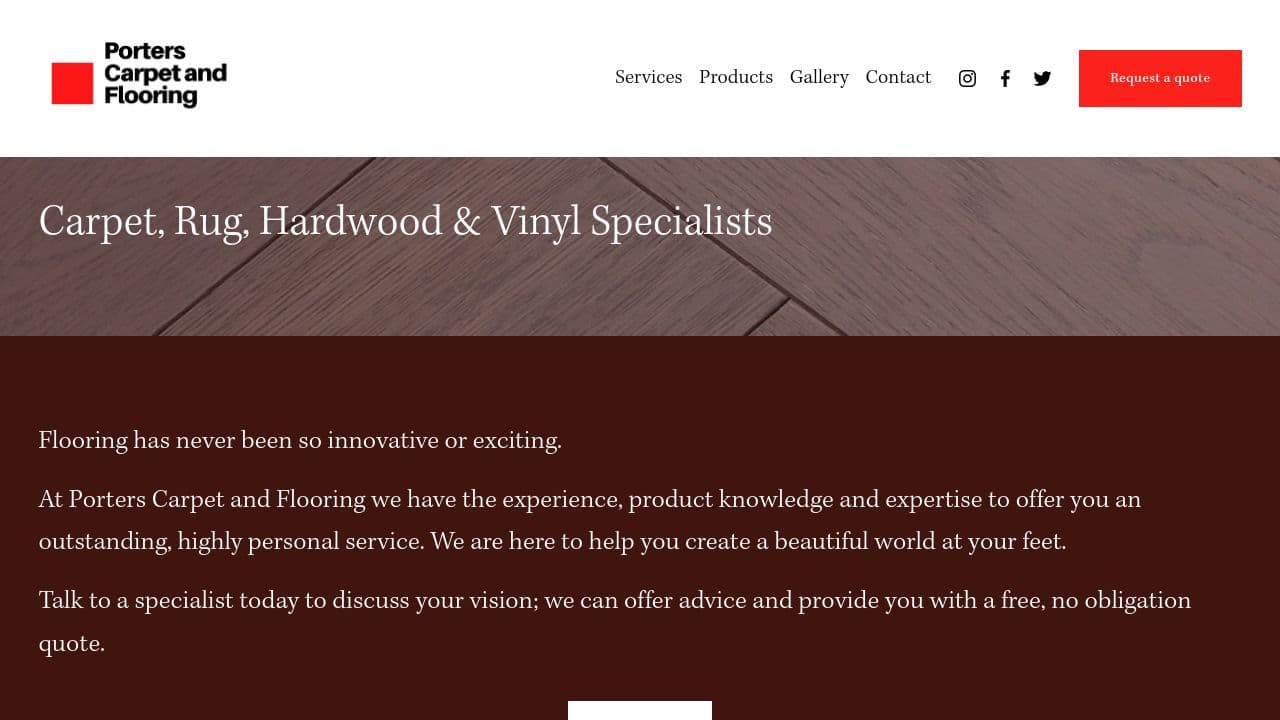 A. AND R. PORTER LIMITED website screenshot