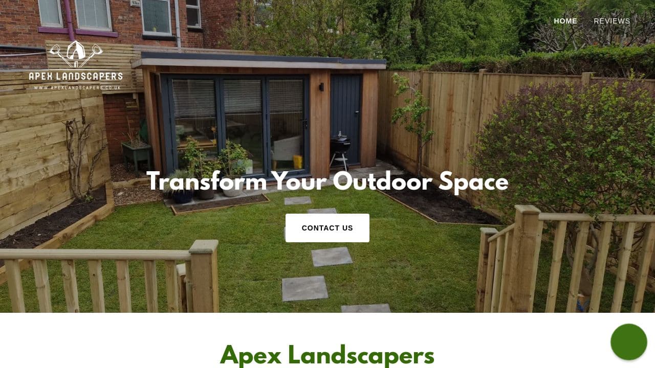 APEX LANDSCAPERS LIMITED website screenshot
