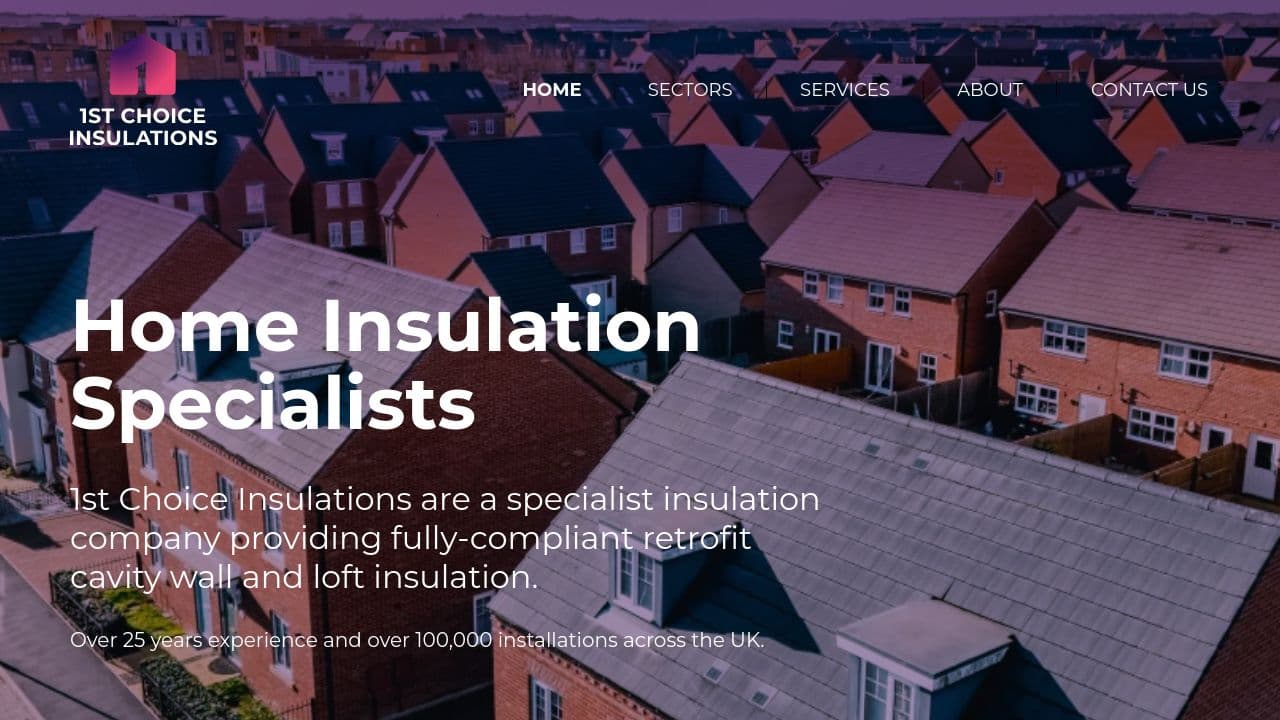 1ST CHOICE INSULATIONS LTD website screenshot