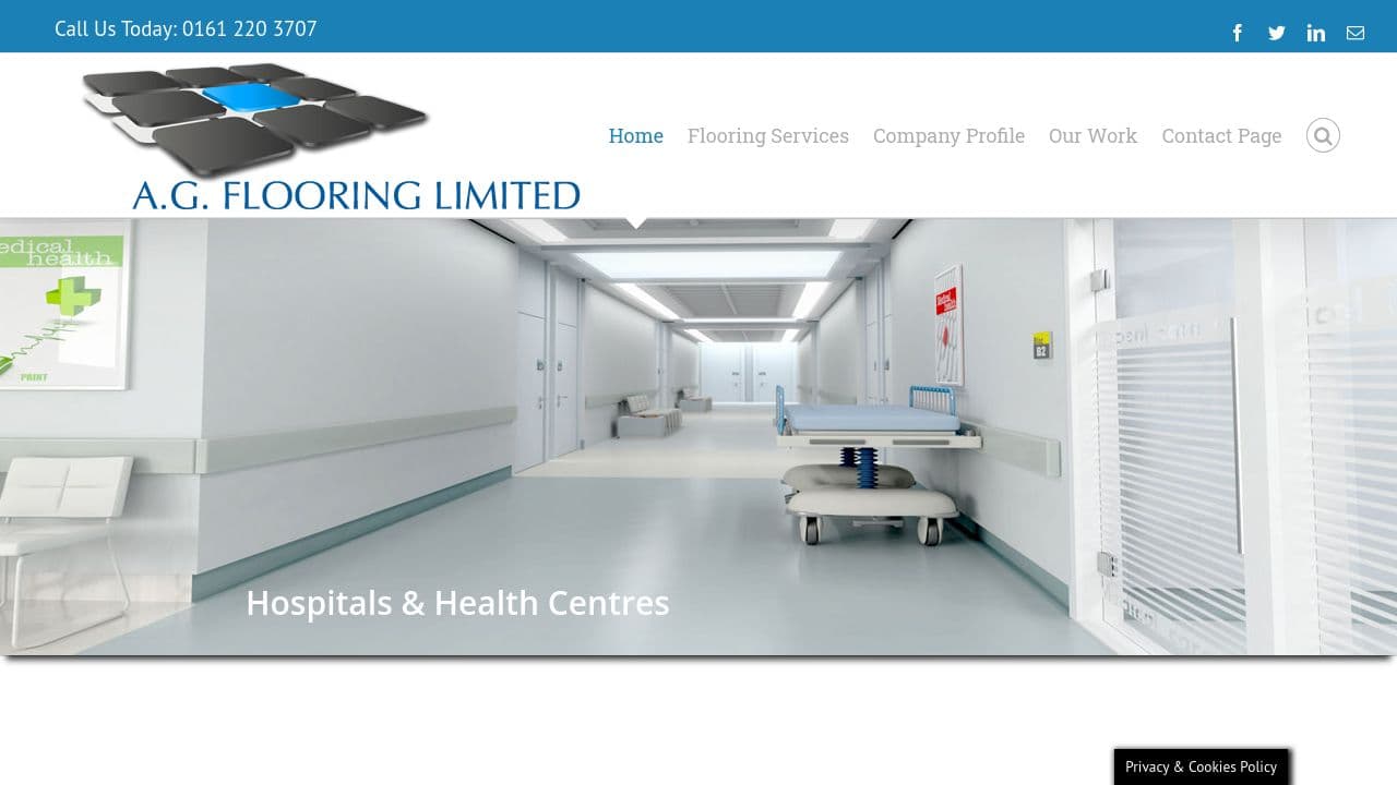 A G FLOORING LIMITED website screenshot