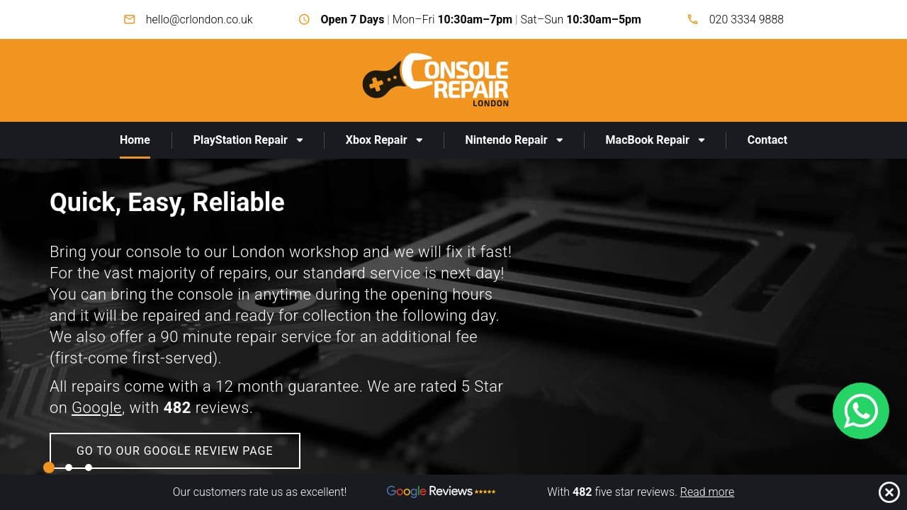360 REPAIR LTD website screenshot