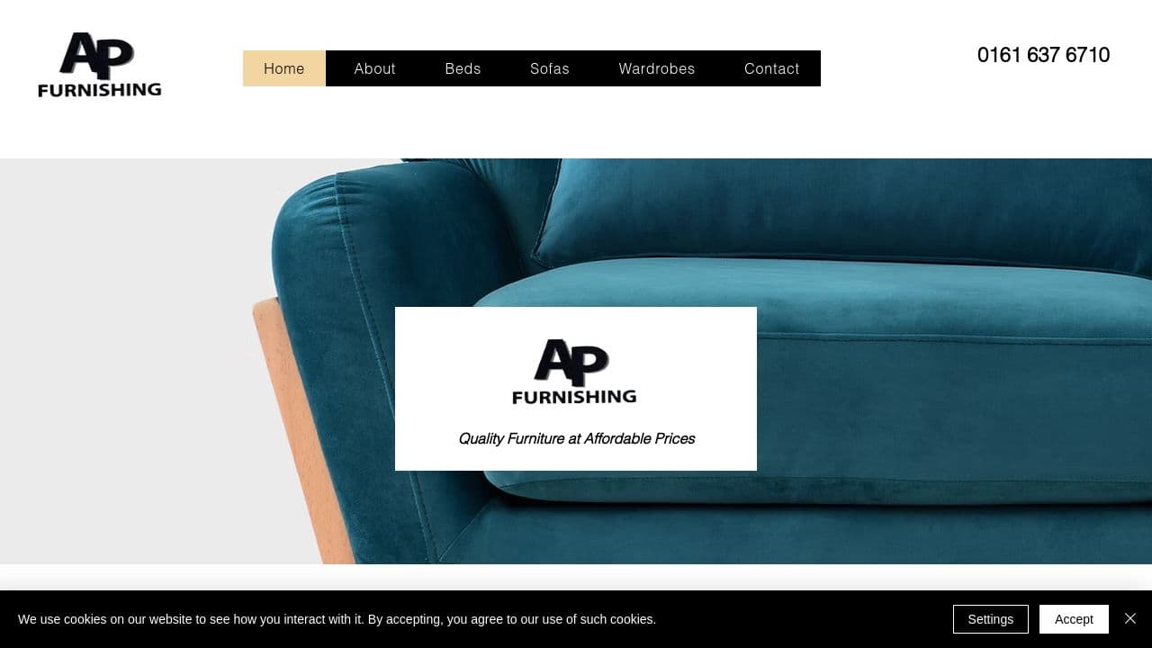 A&P FURNISHING LTD website screenshot