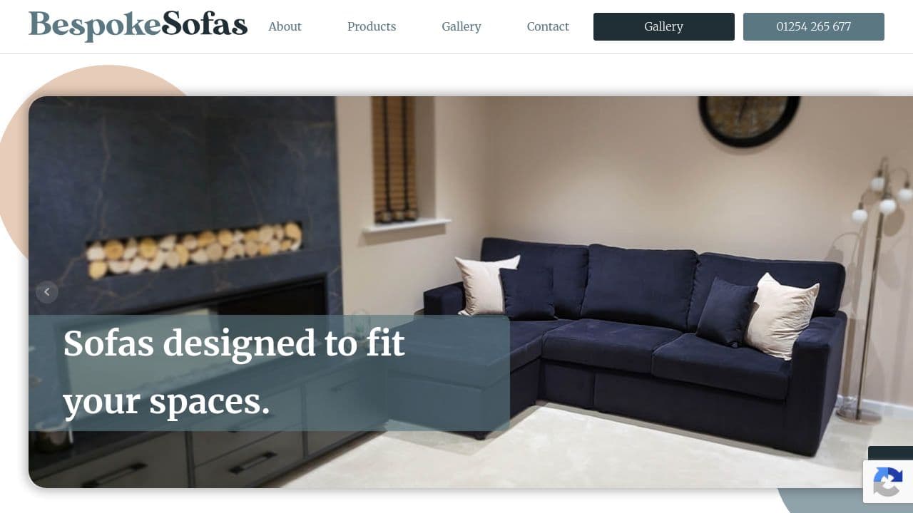 BESPOKE SOFAS LTD website screenshot