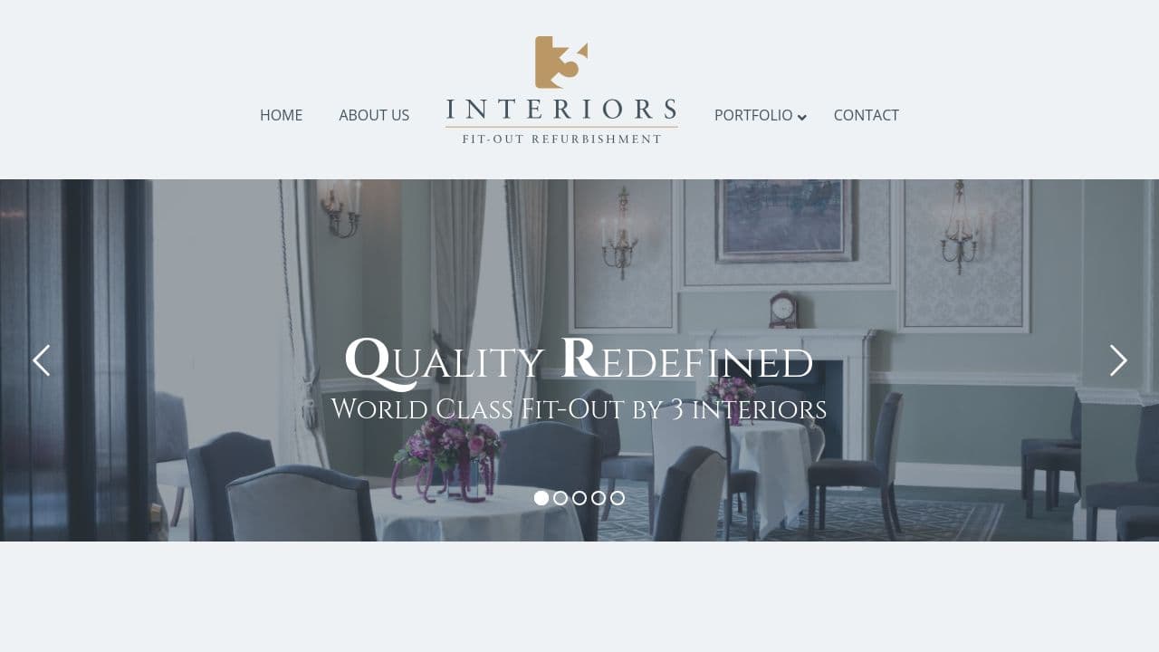 03 INTERIORS LIMITED website screenshot