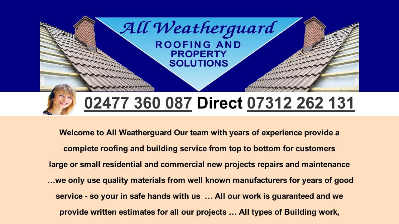 ALLWEATHER GUARD ROOFING &PROPERTY SOLUTIONS LTD website screenshot