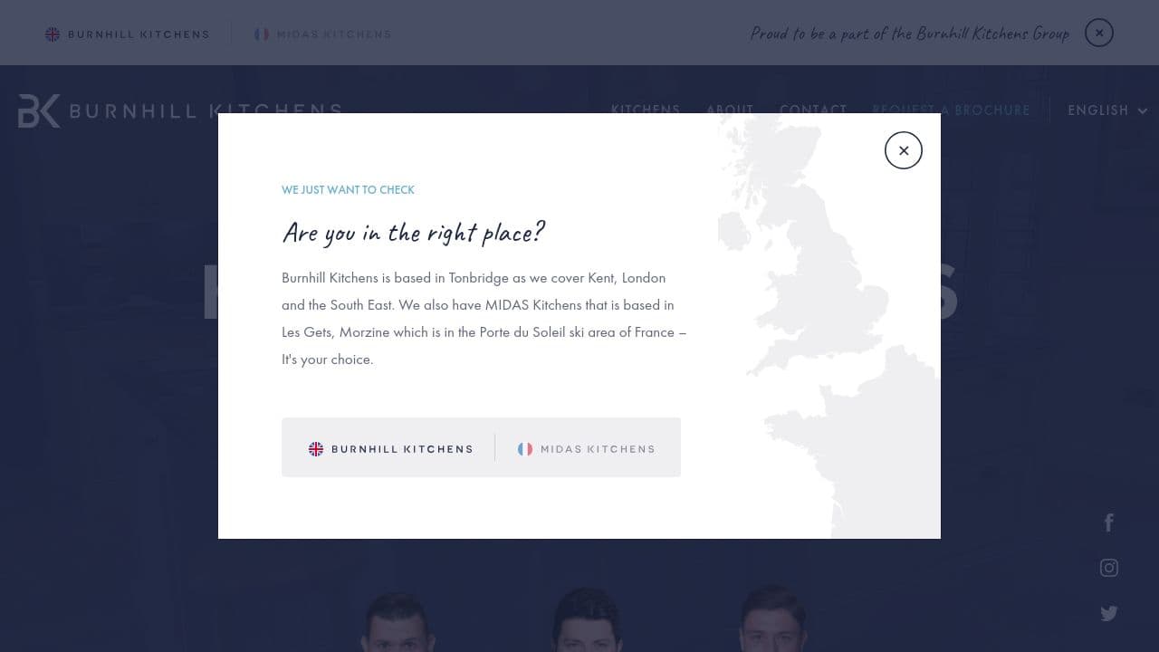 BURNHILL KITCHENS INSTALLATIONS LTD website screenshot